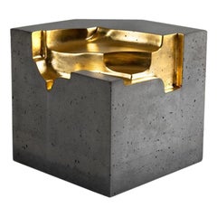 STACKLAB, " Gold Cube ", table d'appoint contemporaine, Canada, 2016.