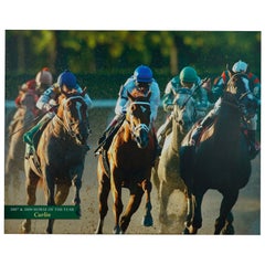 Belmont Park 2007 & 2008 Horse of The Year Curlin Canvas Print