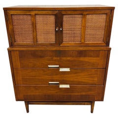 Mid-Century Modern American of Martinsville Accord Walnut High Chest