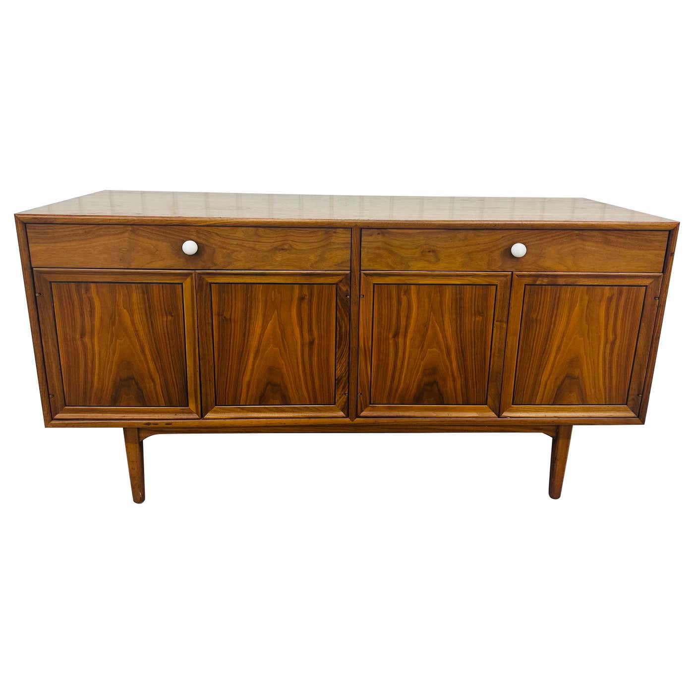 MidCentury Modern Drexel Declaration Walnut Sideboard For Sale at 1stDibs