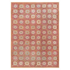 Doris Leslie Blau Early 19th Century Aubusson Brown Handmade Wool Rug