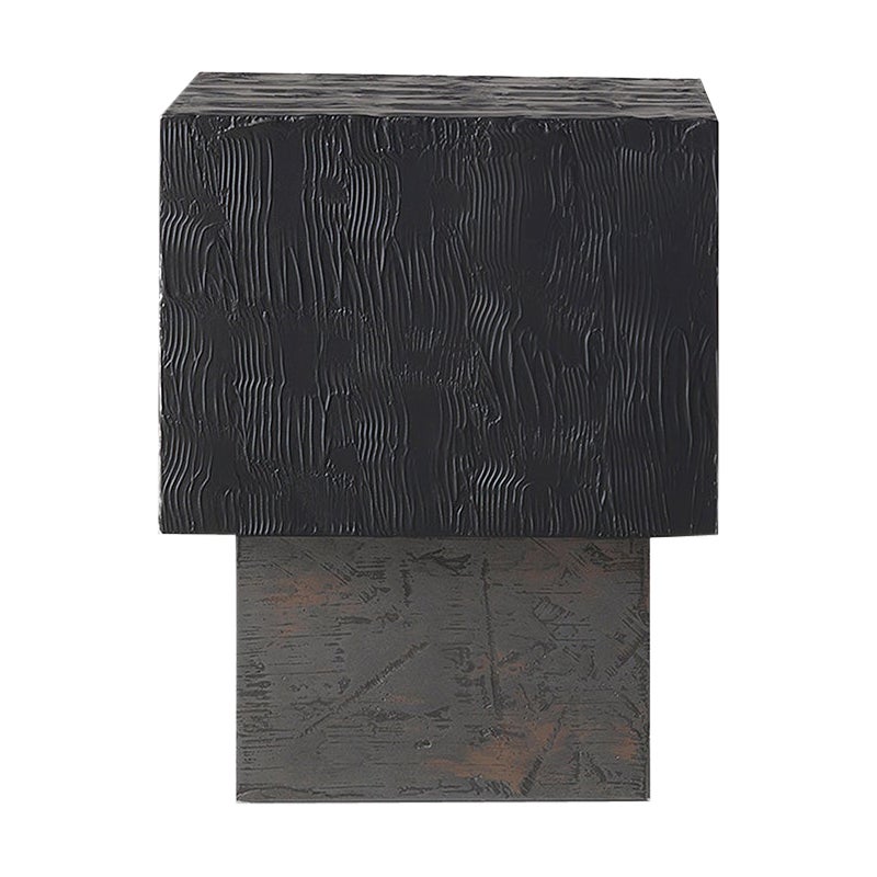 Amazonia, tactile squared side table, Dainelli Studio for Somaschini, Italy