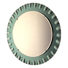 Specchio circolare Cristal Art , Italia, anni '60.