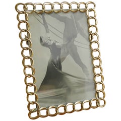 Antique Brass Ring Photograph Frame. English, C.1910