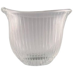 Tapio Wirkkala for Iittala Clear Art Glass with Engraved Decoration