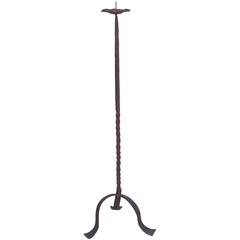 Antique Wrought Iron Candle Holder