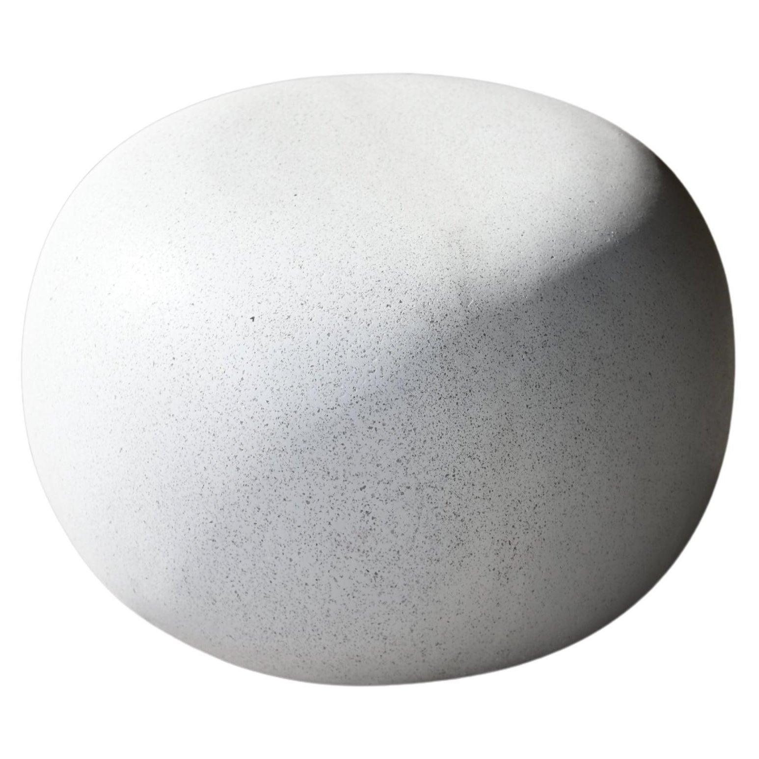 Cast Resin 'Pebble' Low Table, White Stone Finish by Zachary A. Design
