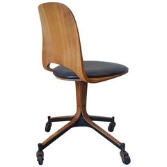 Vintage Swivel Desk Chair by George Mulhauser for Plycraft