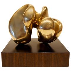 Bronze Abstract Sculpture by Eli Karpel