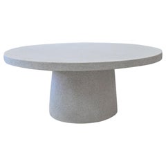 Cast Resin 'Hive' Low Table, White Stone Finish by Zachary A. Design