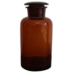 Antique Early 20th Century German Apothecary Glass Jar