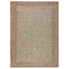 Antique Authentic Oversized Floral Persian Mahal Rug 12'x19'
