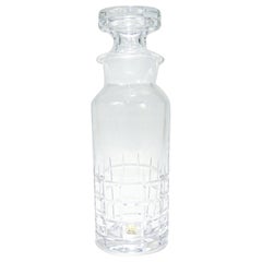 Shakers da cocktail d'epoca in vetro tagliato di Kosta Boda, svedese