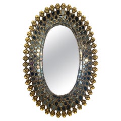 Miroir espagnol en bois doré