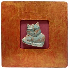Beatrice Wood Mid-Century California Studio Pottery Luster Glaze Framed Fragment