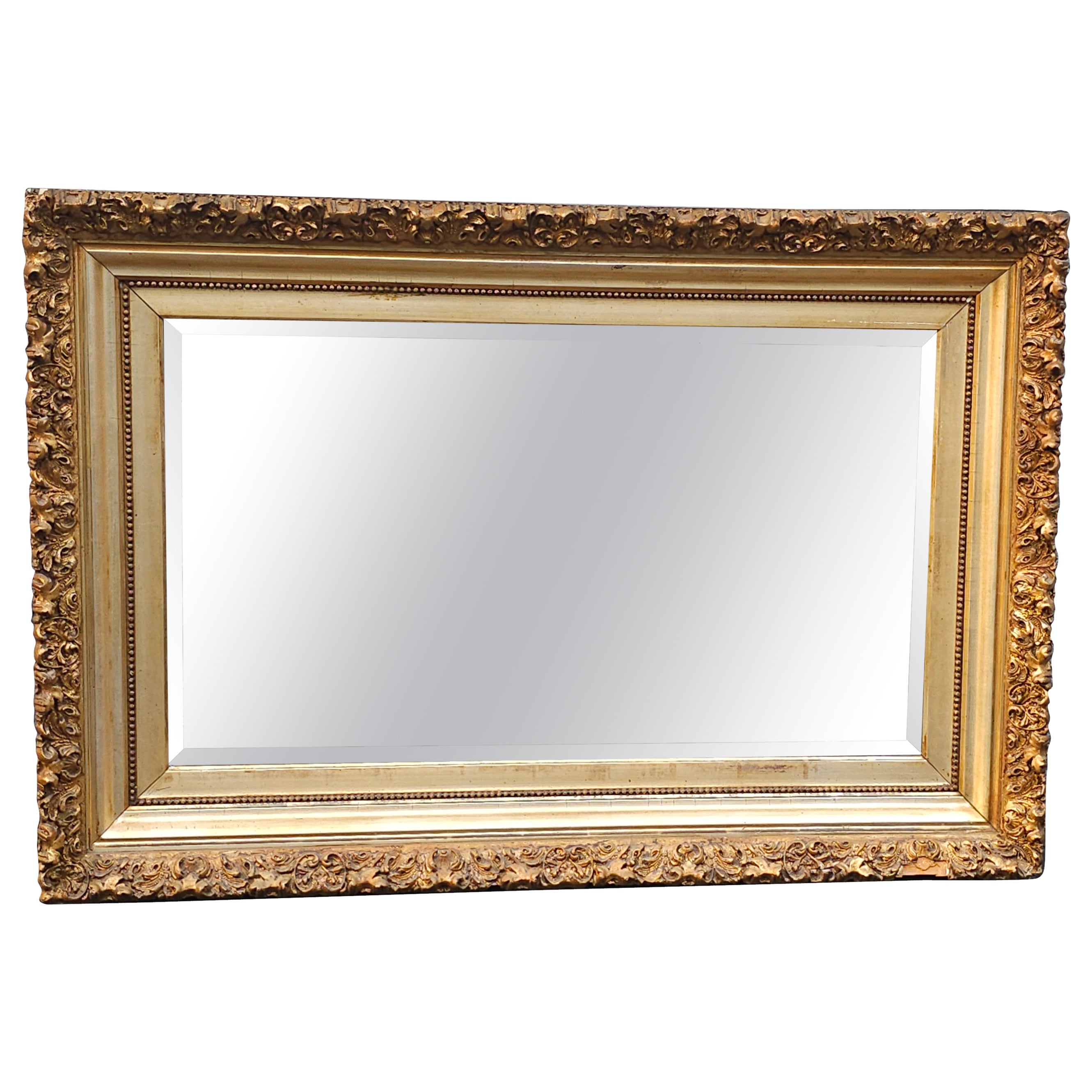 19th Century Carved Giltwood Frame Wall Mirror