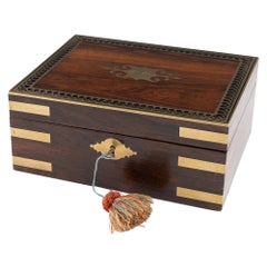 Antique Regency Jewellery Box in Rosewood c1820