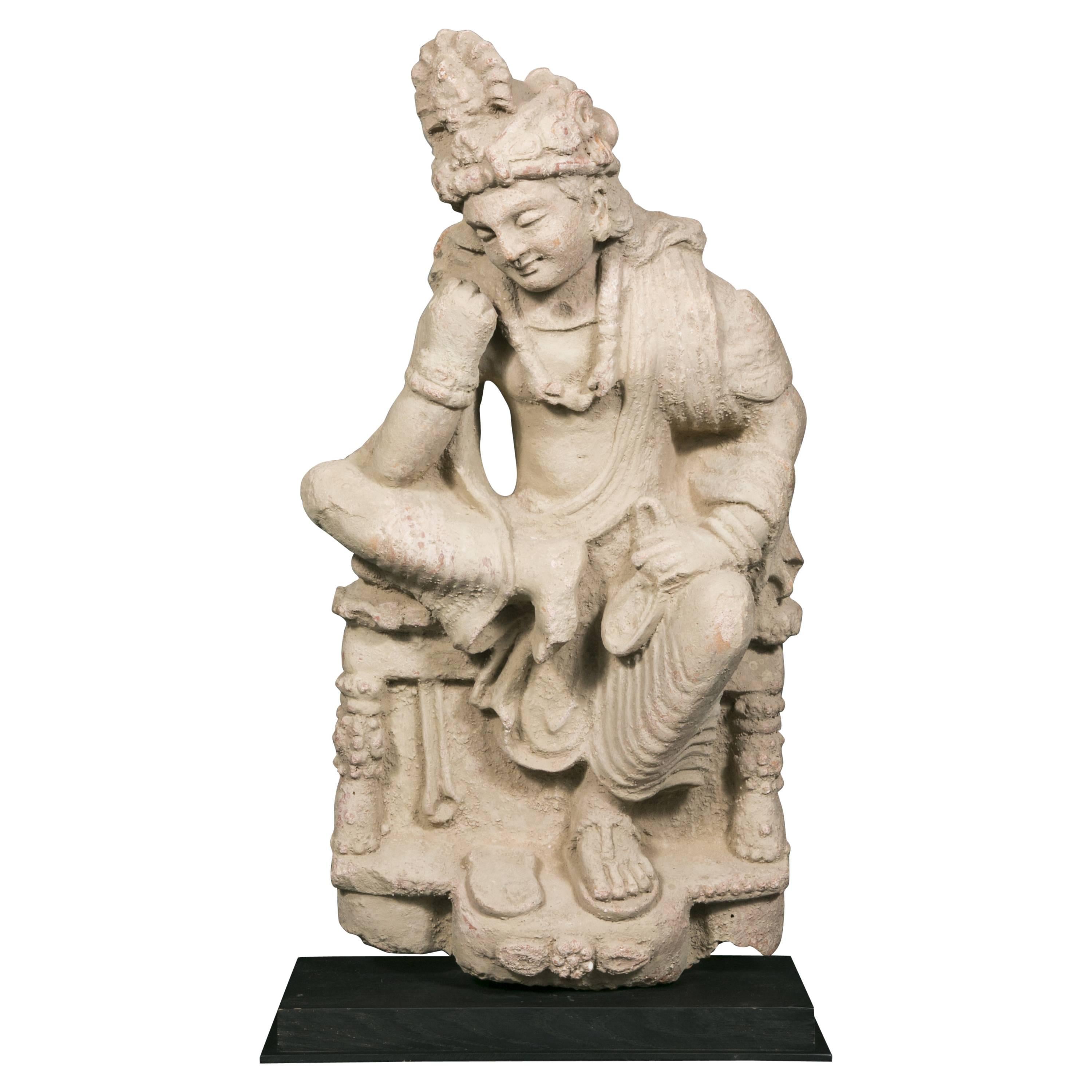 Beautiful Terracotta Sculpture of Gandhara, IInd-5th Century After J.C For Sale