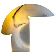 Biagio White Carrara Marble Table Lamp by Tobia Scarpa for Flos Italy 1968
