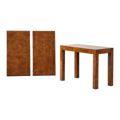 John Widdicomb Modernist Burl Wood Extension Table, Circa 1970s