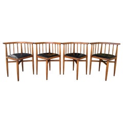 Antique Rare set of four corner chairs at. Josef Hoffmann