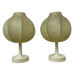Pair of Cocoon Table Lamp by Alfred Wauer for Goldkant, 1960’s