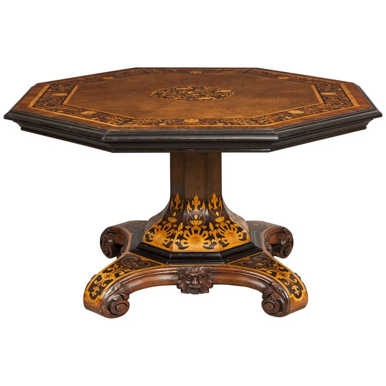 Antique Irish Centre Table Attributed to Robert Strahan of Dublin For