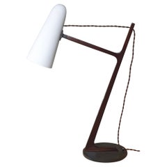 Montfaucon-Tischlampe aus Palisanderholz, Bronze und Porzellan von Jonathan Browning Studio