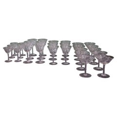 Set de 28 Elegantes Copas de Cristal