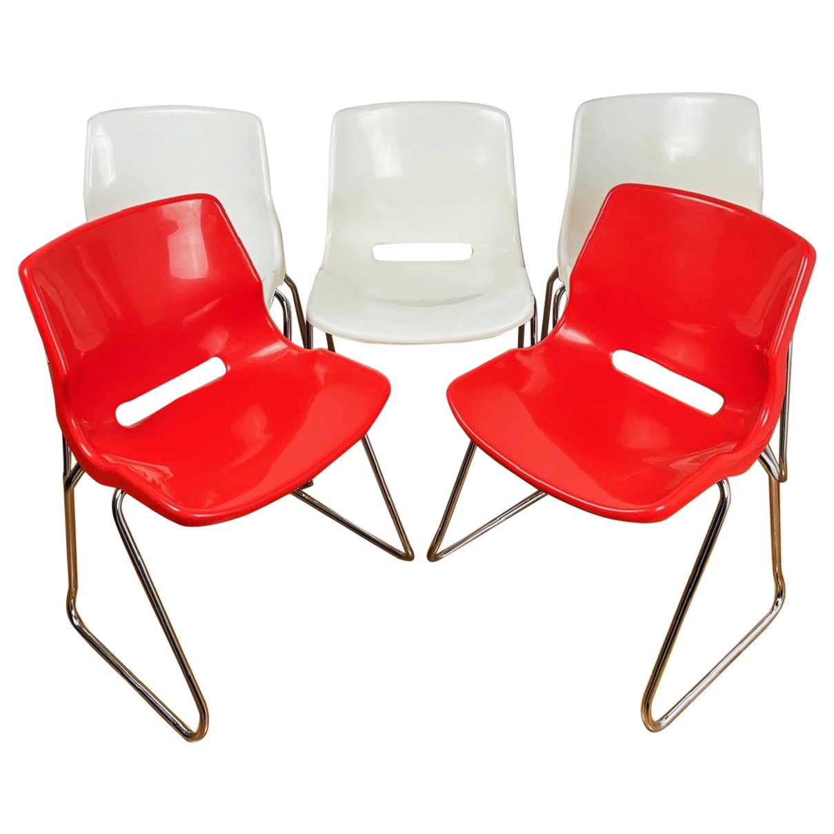 Stackable Clipper chairs by Svante Schöblom for Overman Sweden 1970