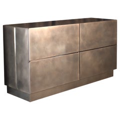 Yohan Storage Cabinet — Patinated Brass — Made in Britain — Ready to ship!