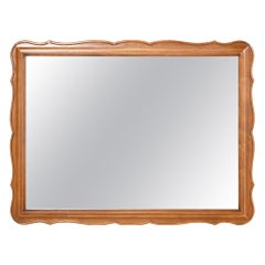 Drexel French Provincial Louis XV Carved Walnut Framed Wall Mirror, 1960s