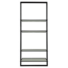 Large Custom Floating Steel and Glass Shelf c. 2014