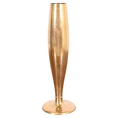 Vintage Art Deco Bronze Tall Bud Vase by Dirilyte