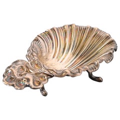 Tiffany & Co. Art Deco Sterling Silver Shell and Coral Form Catchall Tray