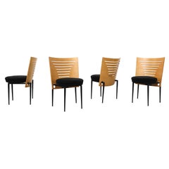 Ensemble de quatre chaises de salle à manger 'Harmonica' de Castelijn par Mazairac et Boonzaaijer