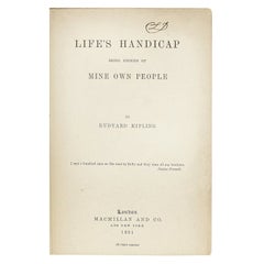 Rudyard KIPLING. El handicap de la vida. ¡1891 - LEWIS CARROLL - C. L. DODGSONS COPIA !