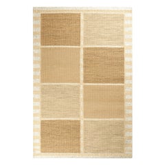 Rug & Kilim's Scandinavian Style Rug in Beige-Brown with Geometric Patterns (tapis de style scandinave à motifs géométriques)
