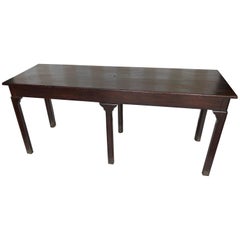 Antique 19th Century Mahogany Chippendale Style Console Table