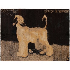 Rug & Kilim’s Modern rug in Gold, Brown & Black Pictorial Pattern