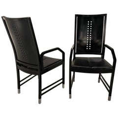 Pareja de Sillones de la Secesión de Viena Diseñados por Beranek para Thonet, Viena 1980.
