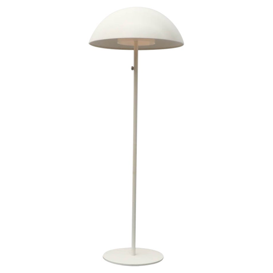 Lámpara de pie Vintage inspirada en la Era Espacial de Verner Panton con pantalla de media cúpula