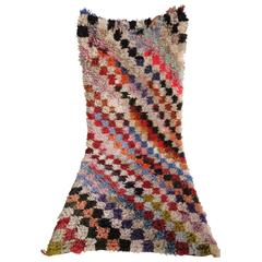 Vintage Boucherouite Moroccan Rag Rug