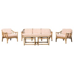 McGuire Organic Modern Rattan Living Room Suite