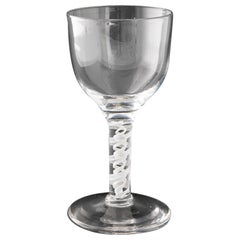 Copa georgiana con tallo retorcido opaco c1760