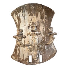 19th Century Wood and Iron Sicilian Candle Sconce