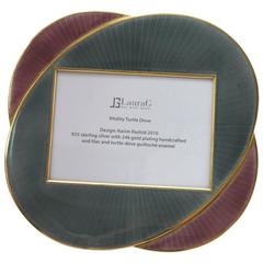 LUXURY enamelled picture frame “Vitality turtle-dove“ by Laura G Art with Heart 4