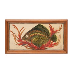 Diaz Costa Ceramic Hand Painted Artwork, circa 1960