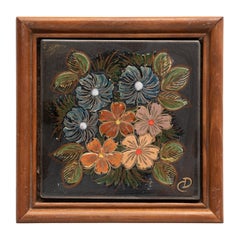 Diaz COSTA Opera d'arte in ceramica dipinta a mano, 1960 circa