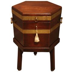 George III Mahogany Octagonal Wine Cooler